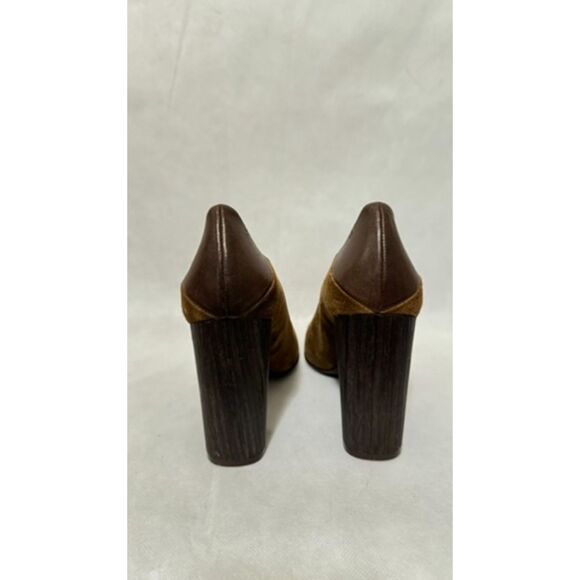 Free People Women's Heels Take Heart Block Brown Suede Size 39 US 8.5 - Picture 4 of 5